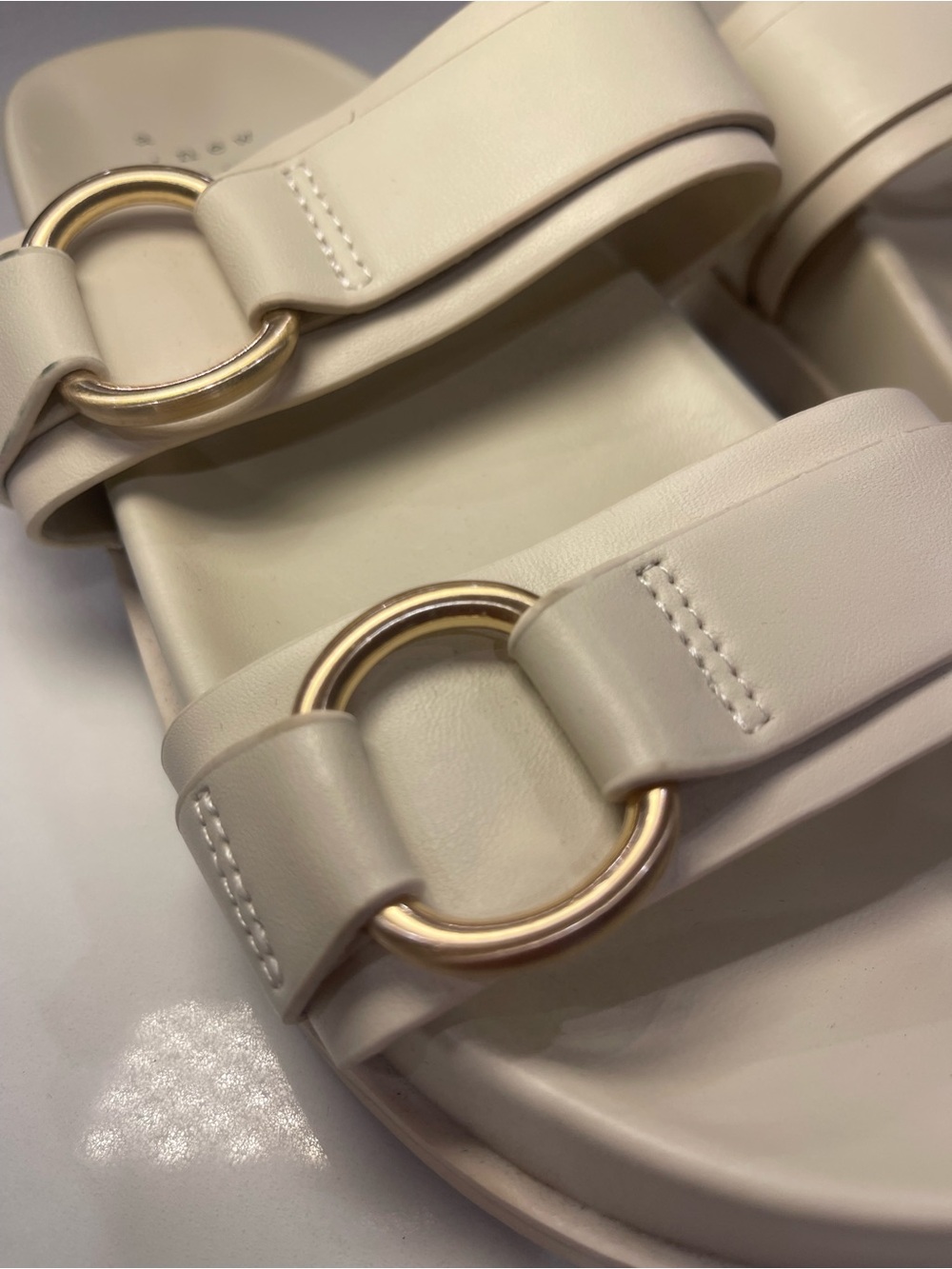 a.new.day Ivory Double Strap Slide Sandals - Picture 3 of 11